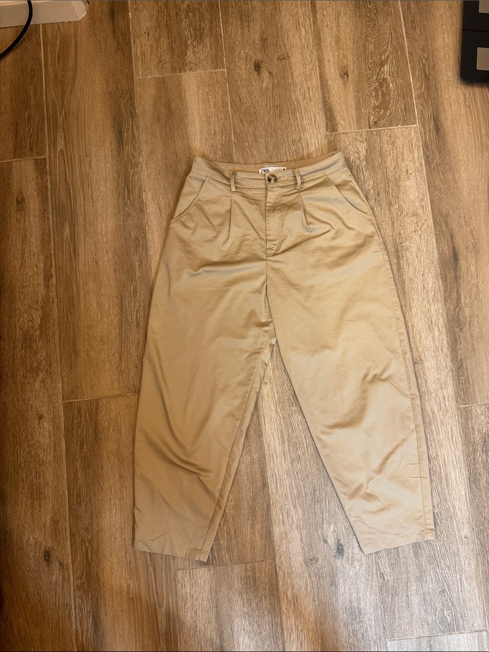 Women’s Khaki Casual Tapered Pants - Neutral Tan